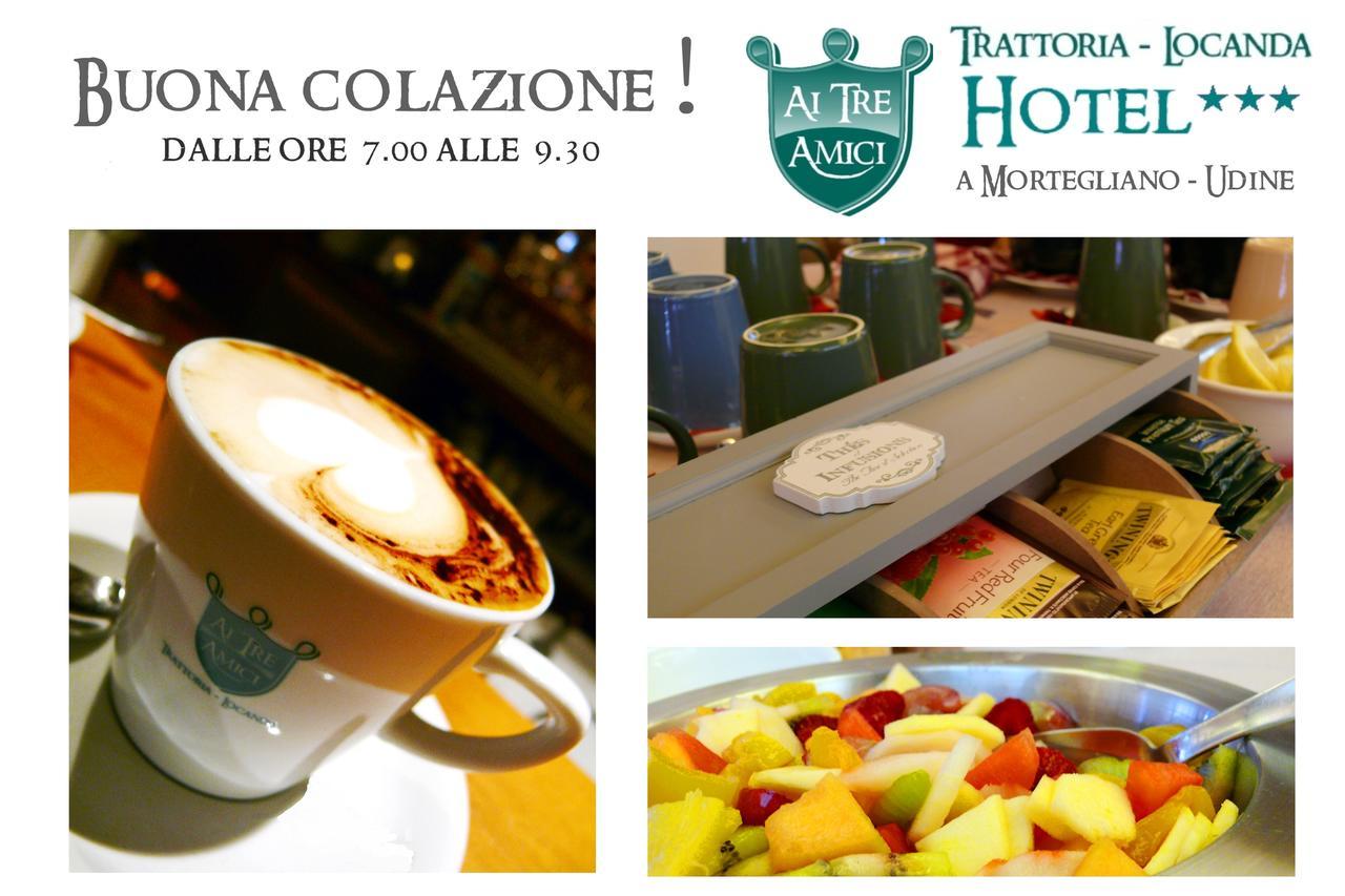 Trattoria Locanda Ai Tre Amici Mortegliano Buitenkant foto